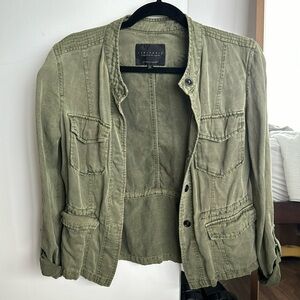Sanctuary Olive Green Utility Jacket, Size XS